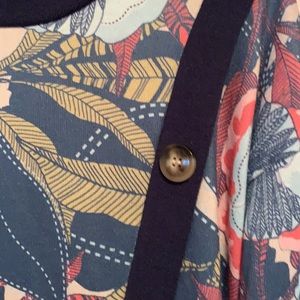 Bright Abstract Floral Top